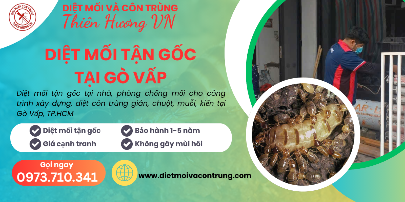 Diệt mối tận gốc tại Gò Vấp: Thiên Hương VN