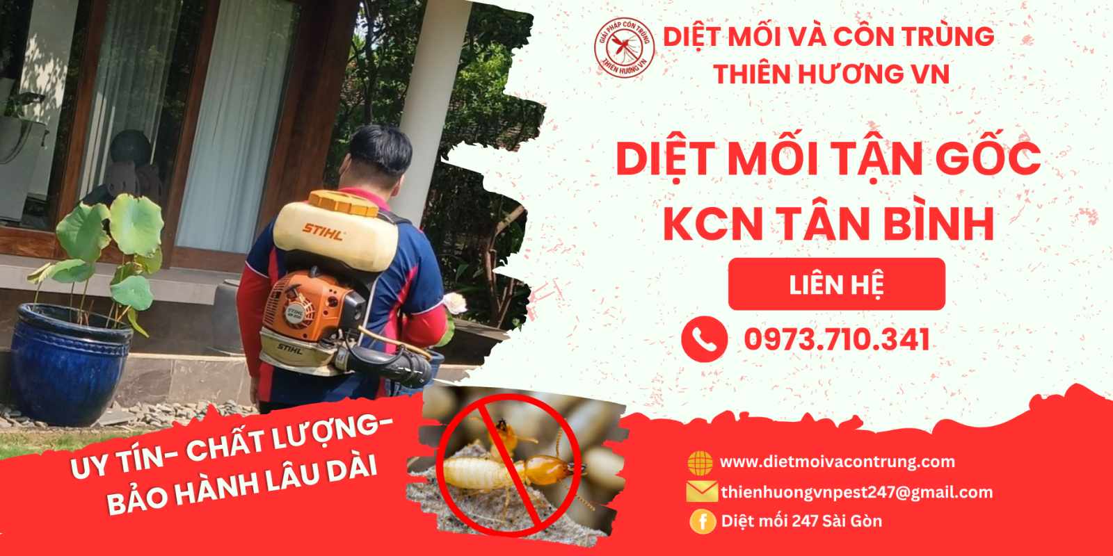 Diệt mối tận gốc KCN Tân Bình- Giải pháp toàn diện từ Thiên Hương VN