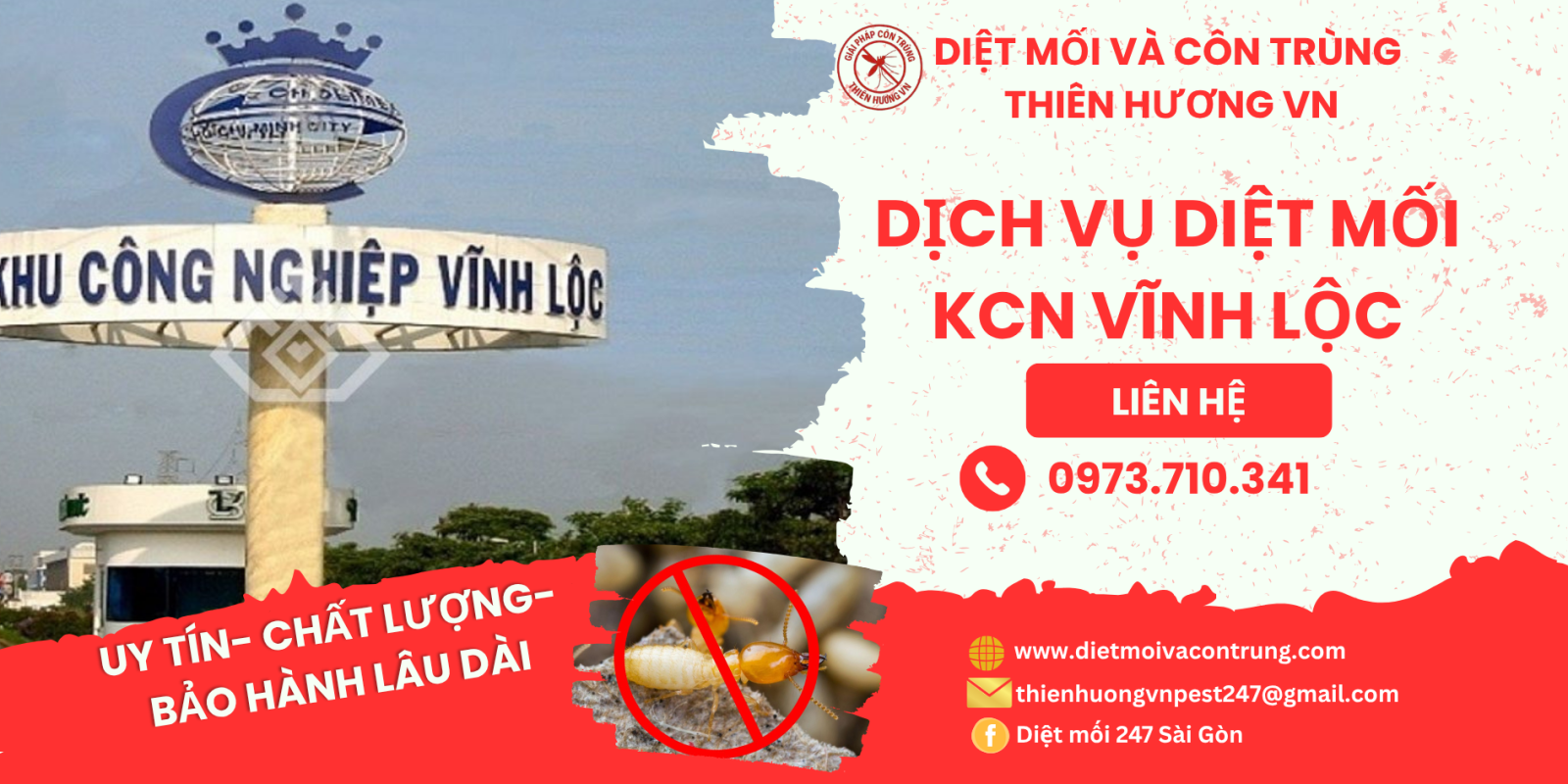Dịch vụ diệt mối KCN Vĩnh Lộc