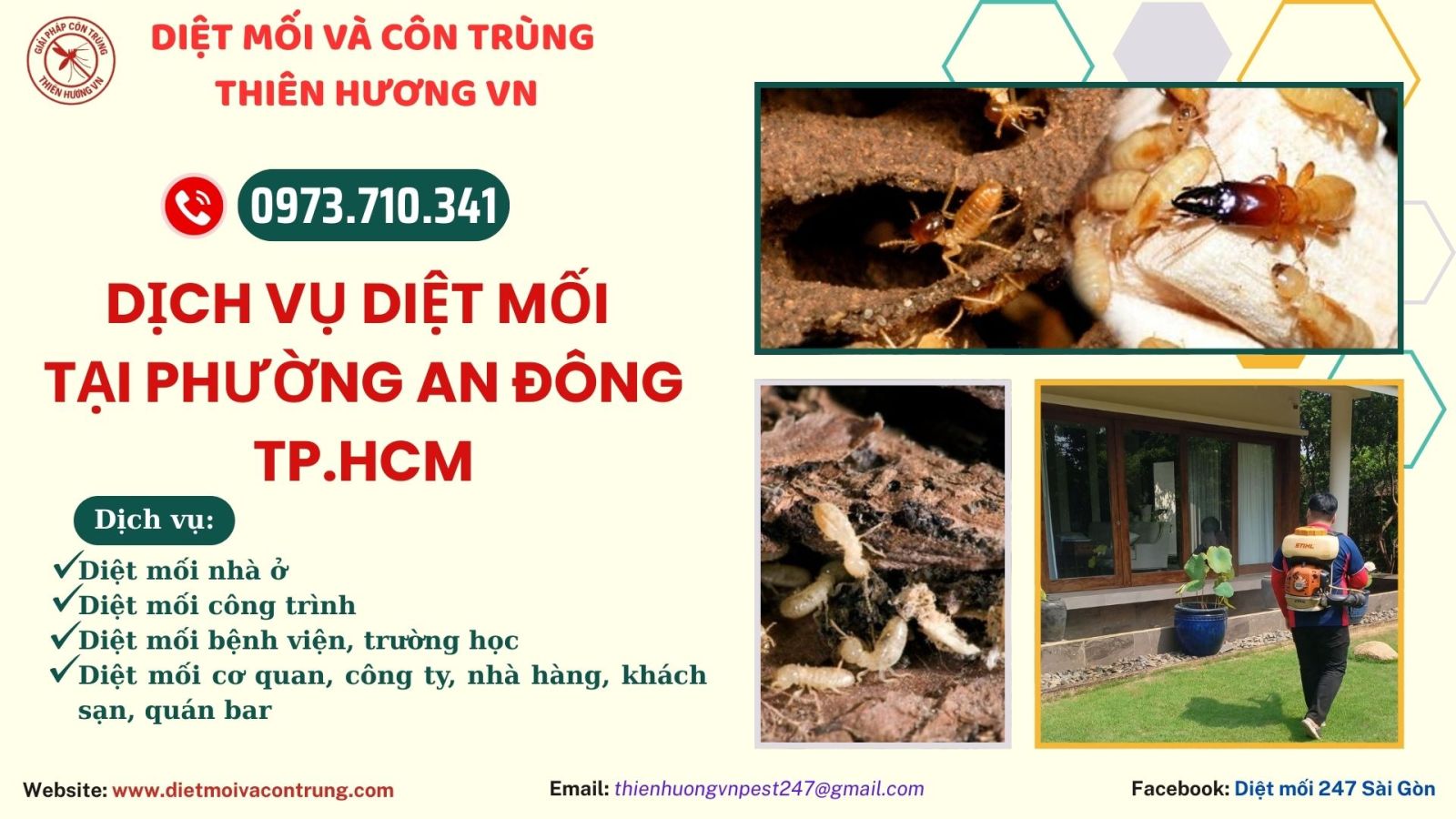 Dịch vụ diệt mối phường An Đông, TP.HCM