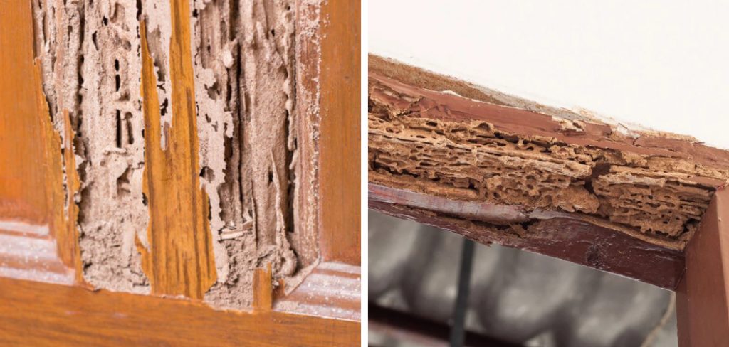 Dấu hiệu nhận biết có mối gây hại: gỗ bị rỗng hoặc có tiếng kêu lạ 